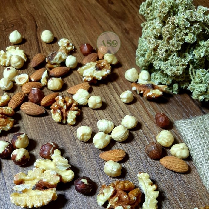 

Roasted mix nuts 250 gr kacang organik kacang panggang superfood