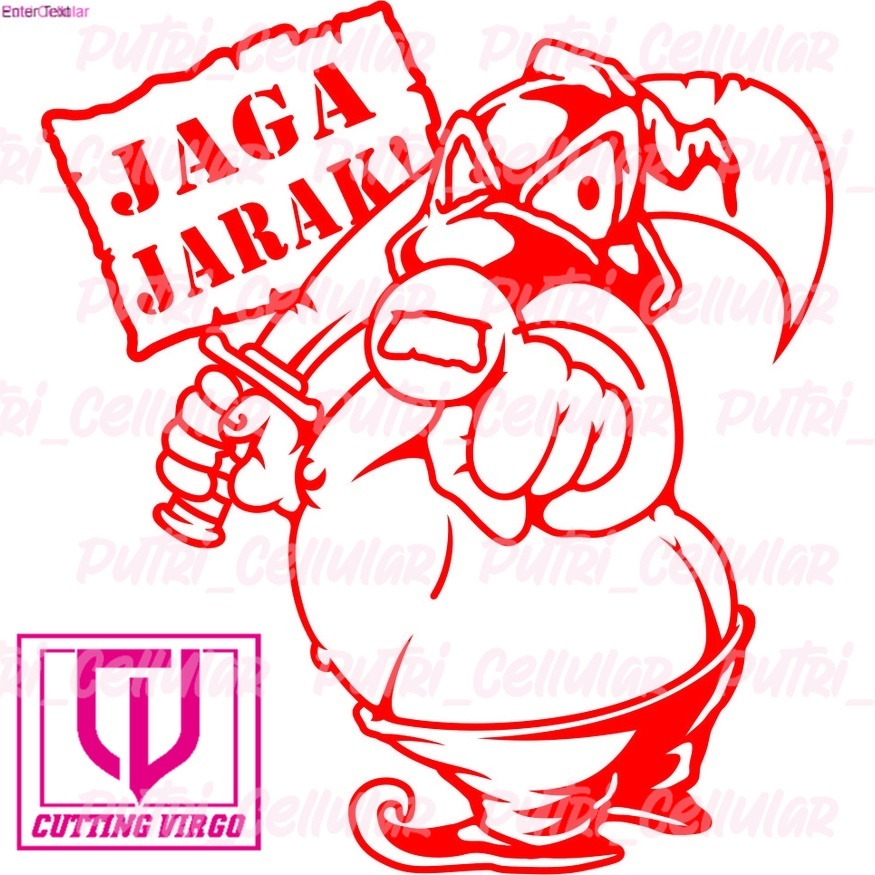 

Cutting stiker motor dan mobil jaga jarak B 7477