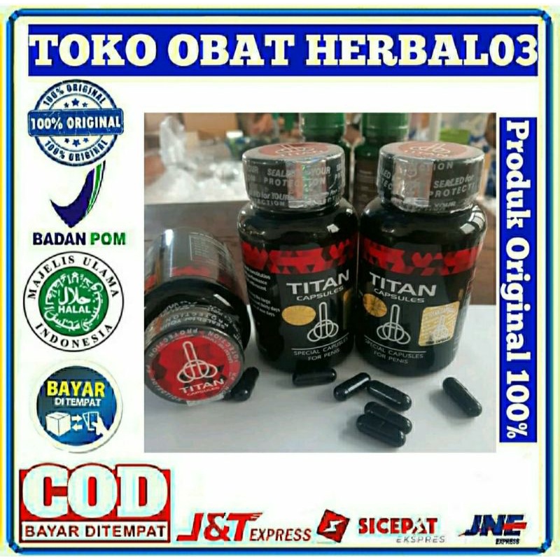 Titan kapsul Obat Herbal Pria Berkualitas Asli Original
