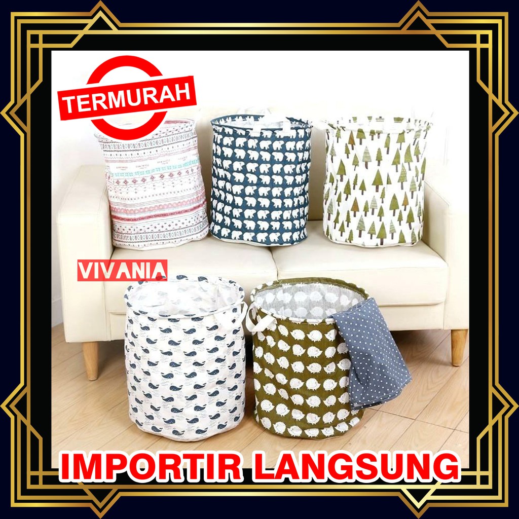 Keranjang Laundry / basket / Tempat baju kotor Keranjang Multifungsi