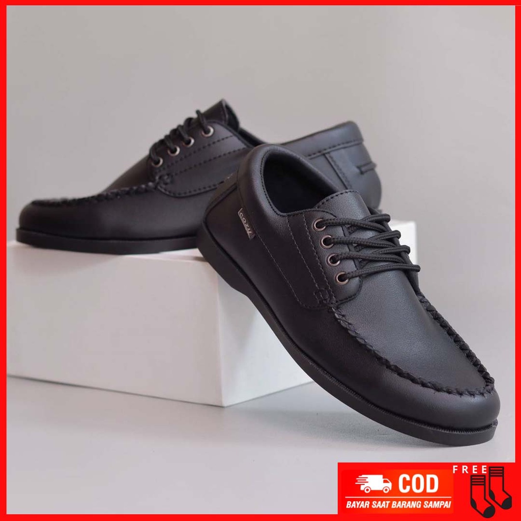 MOLK|Sepatu Formal Pria Pantofel Kerja Pria Hitam Tali  Casual Loafers Terbaru Murah CZY