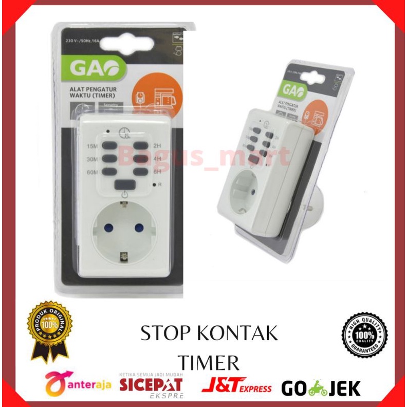 Stop Kontak Timer Manual/stop kontak dengan timer waktu