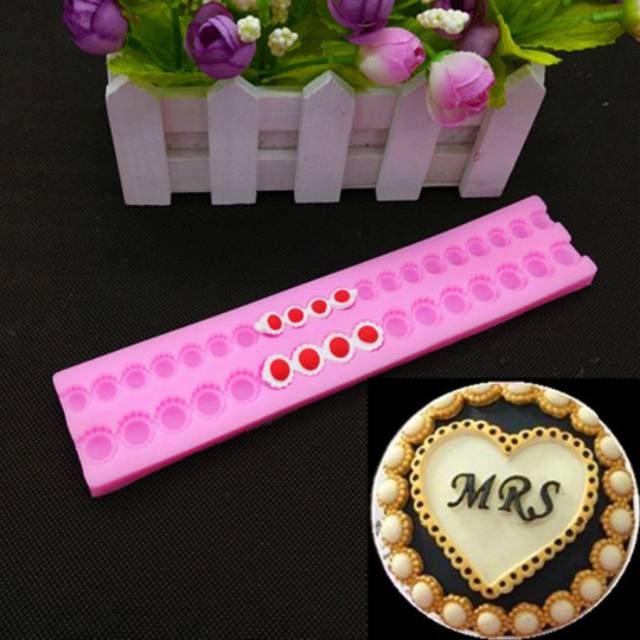 Cetakan silikon bentuk mutiara