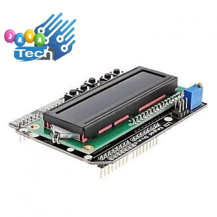 LCD 1602 &amp; Keypad Shield Module White On Blue Compatible for Arduino