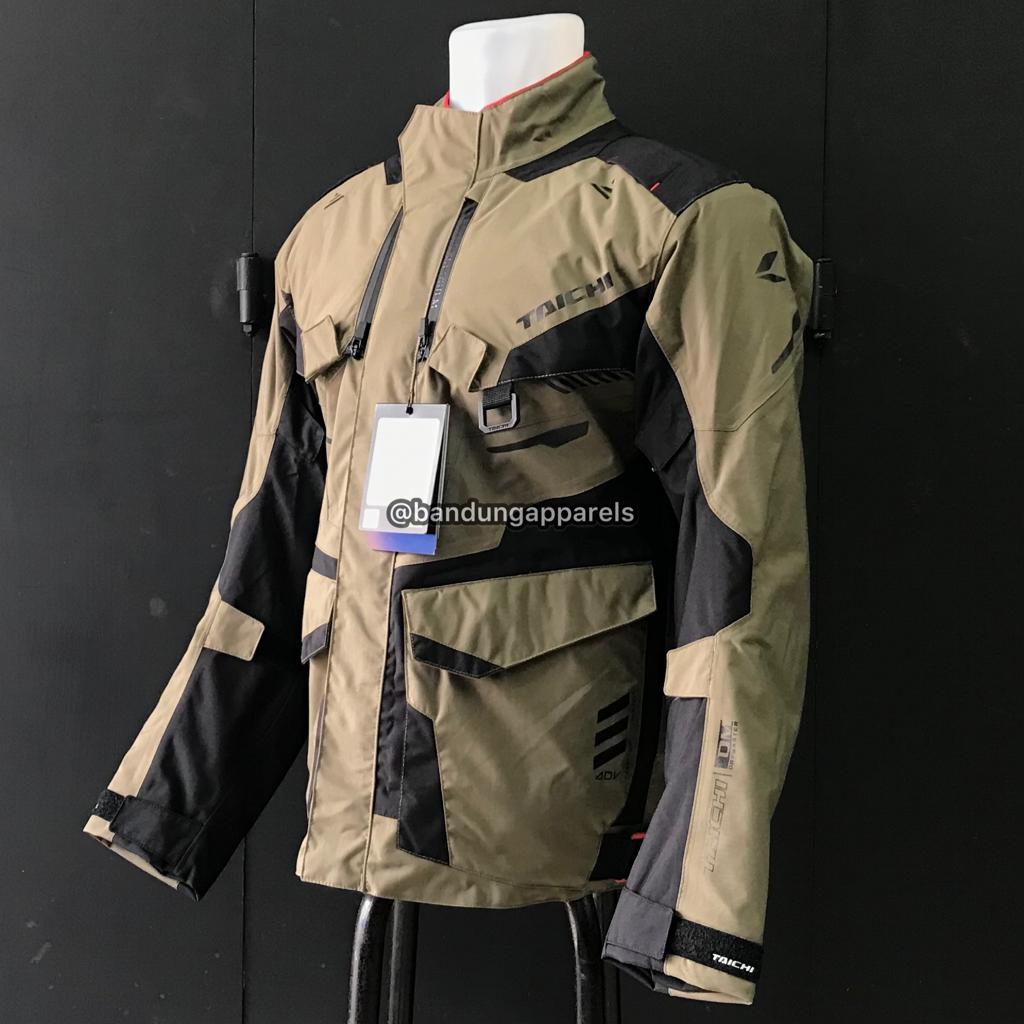 Jaket Motor Touring All Season RS Taichi RSJ 721 Khaki Drymaster Explorer Waterproof