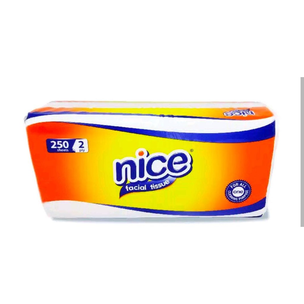 Vinztstore -Tissue Nice Tisu 250 Sheet Tisue Wajah Tisue Kamar Mandi Tisue Facial Soft 2ply