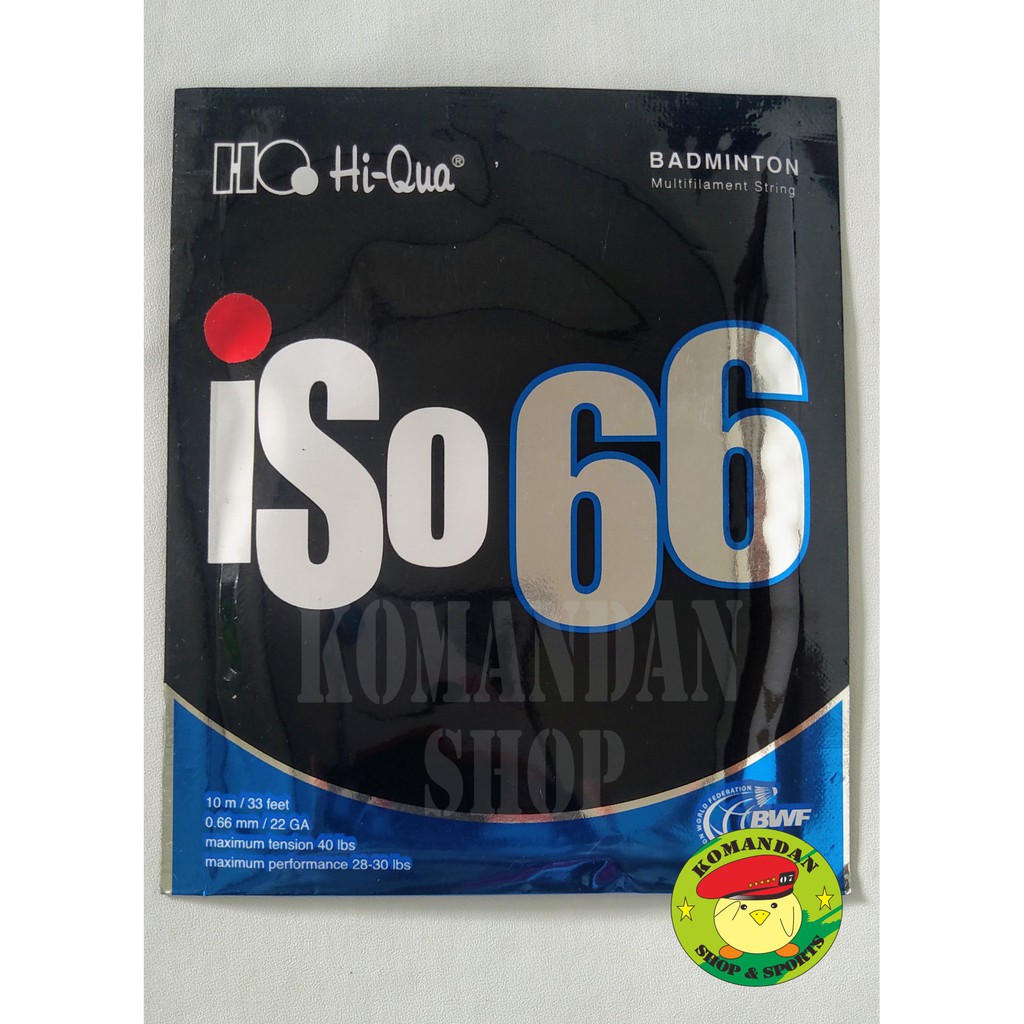 Senar Badminton Hiqua Iso 66 Original