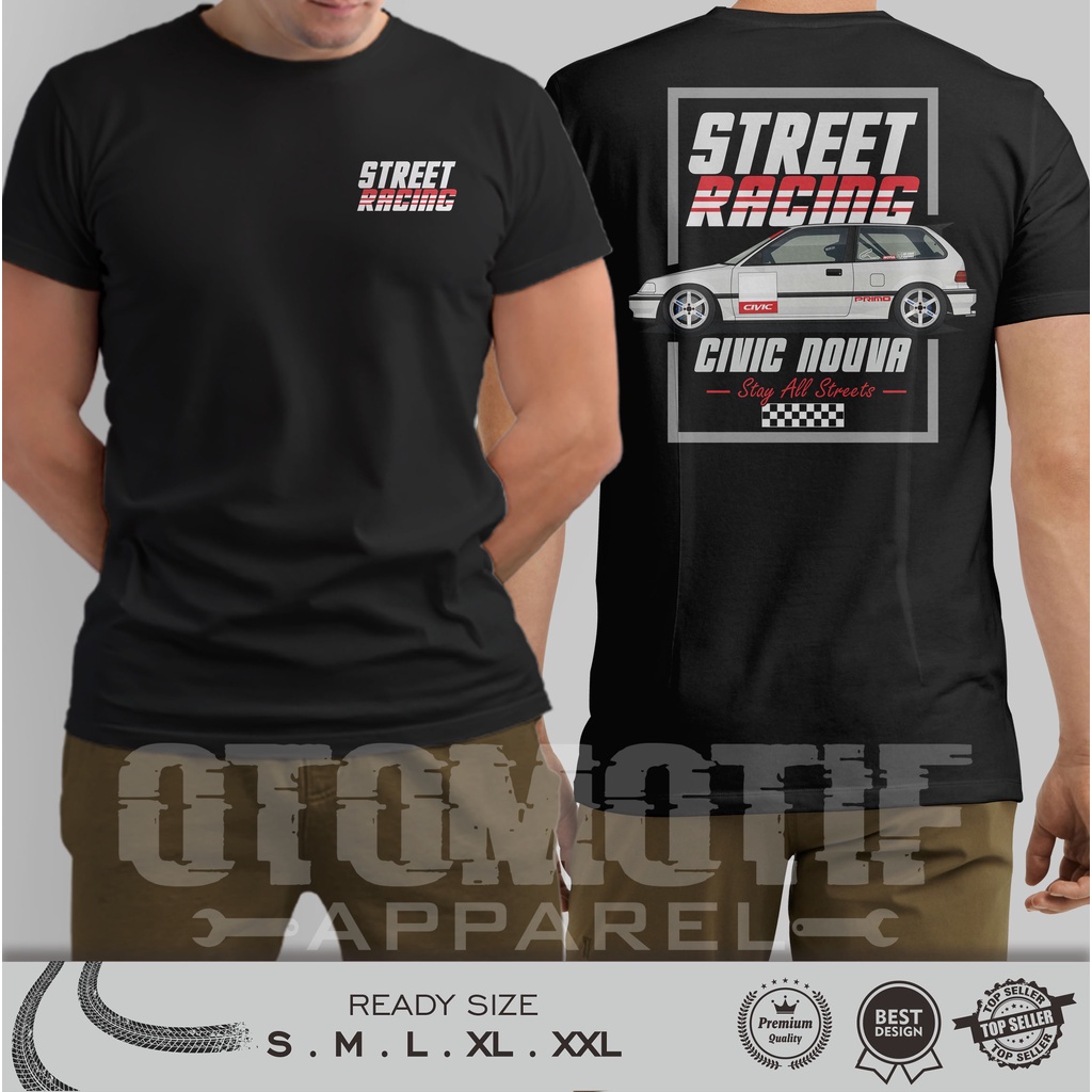 KAOS OTOMOTIF HONDA CIVIC NOUVA STREET RACING SERIES 070