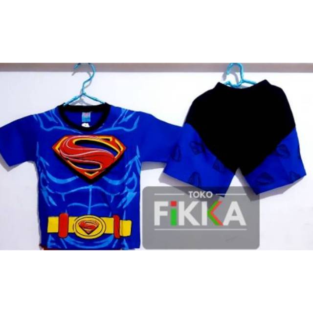 Baju superman anak sayap baju anak superman kaos superman sayap