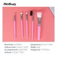 5 in 1 Set Kuas Makeup Murah I ASG BRUSH MAKE UP SET