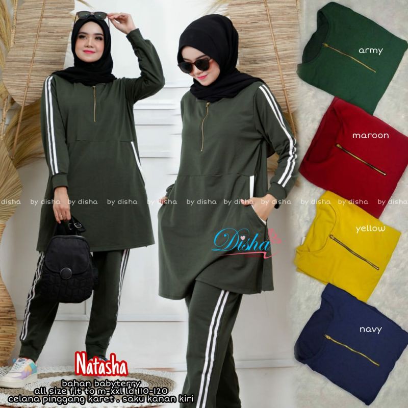 Natasha Original Product by Disha Collection Set baju Sport Modis