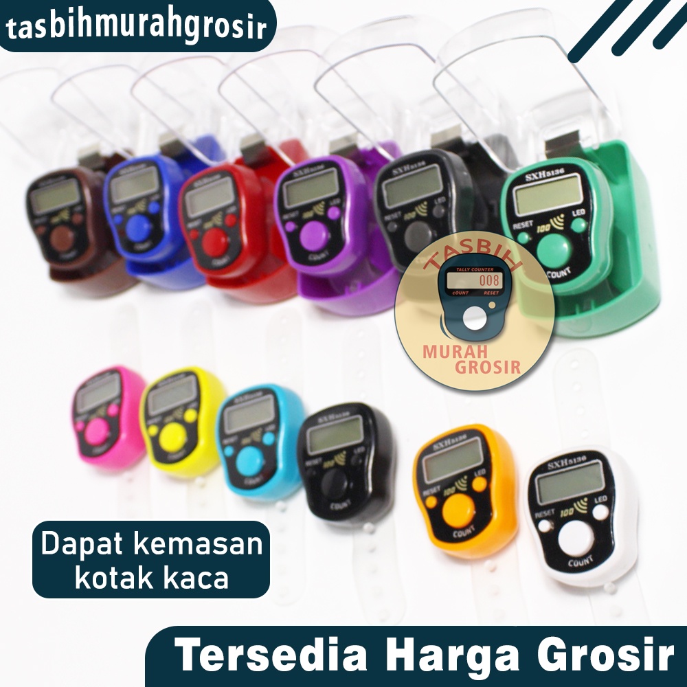 Tasbih Digital Tally Counter LED + Alarm Merk SXH / Tasbih Digital gambar Wifi