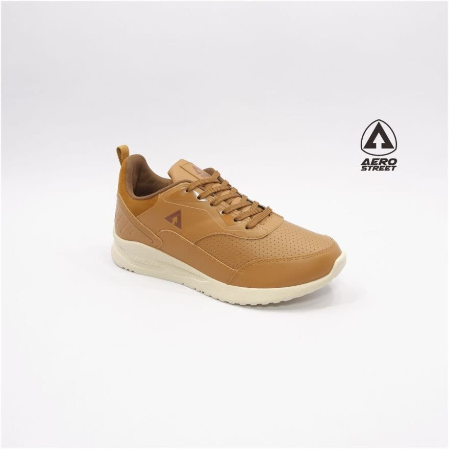 Aerostreet 39-42 Tiger Coklat Muda - Sepatu Sneakers Casual Sport Sekolah Pria Wanita Aero Street