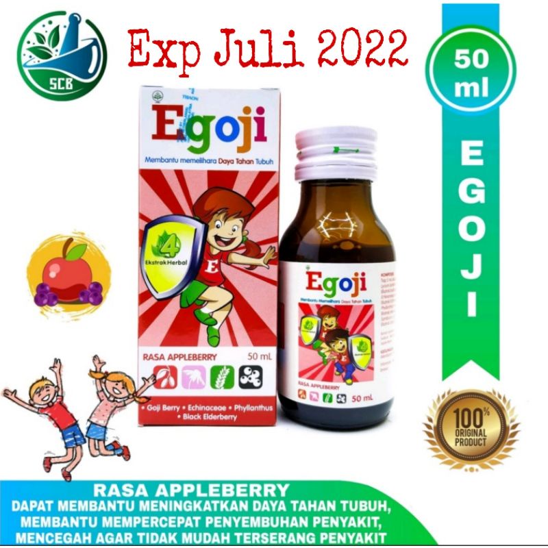 Egoji Syrup 50ml Rasa Appleberry / Egoji Sirup - Exp Juli 2022