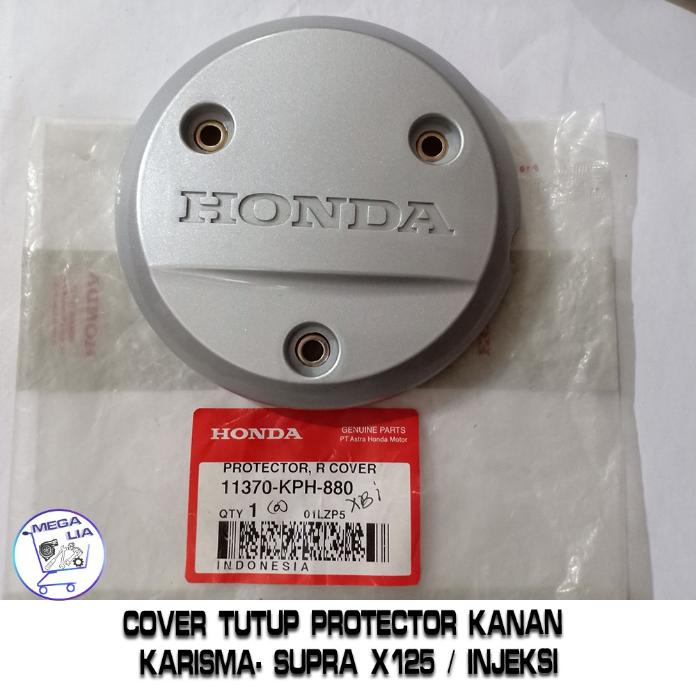 Cover Tutup Protector Kanan Karisma- Supra X125 / Injeksi 100% ORI HONDA. 11370-KPH-880