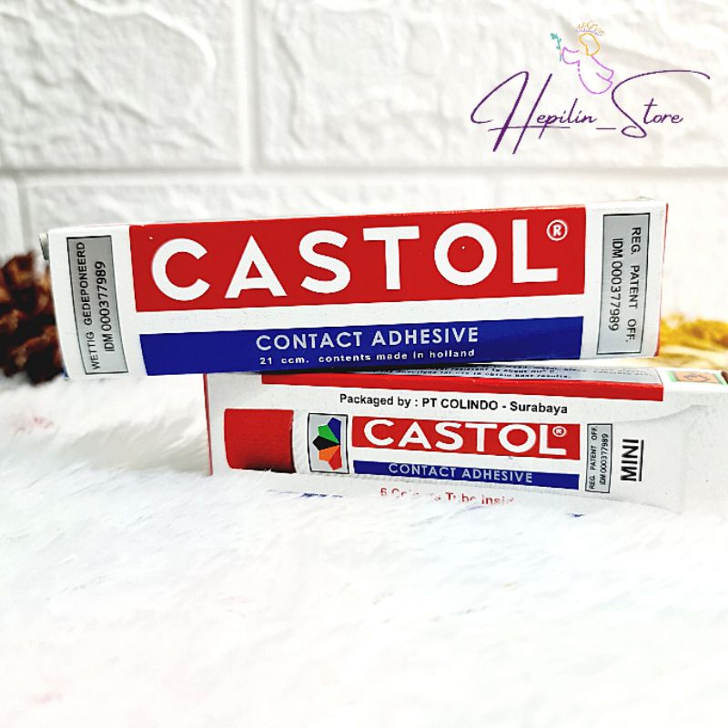

Lem Castol Contact Adhesive ORIGINAL 100% / Lem Kuning Castol 14 ccm , 21 ccm , 51 ccm / Castol Glue