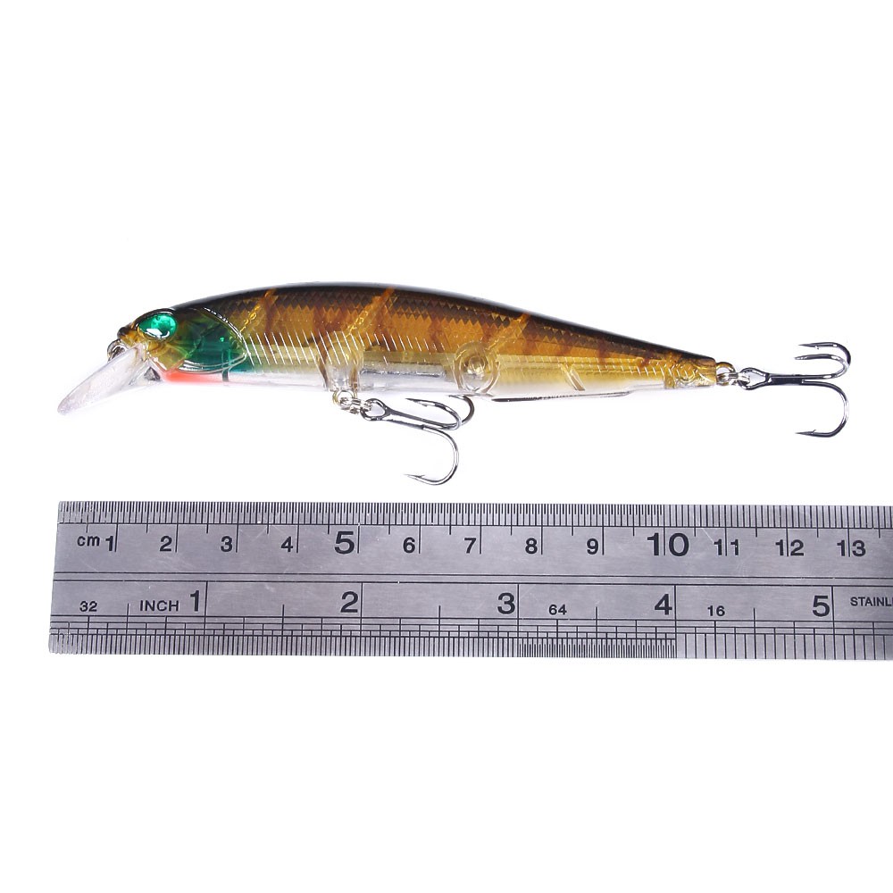 HENGJIA 1PCS 11cm/13.5g Fishing Lure Floating Minnow Wobbler Professional Baits Laser Crankbait