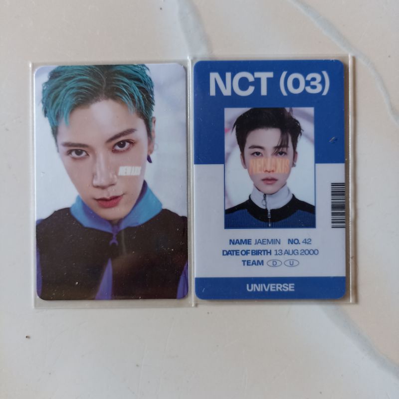 pc photocard idc universe id card jaemin konsep ten