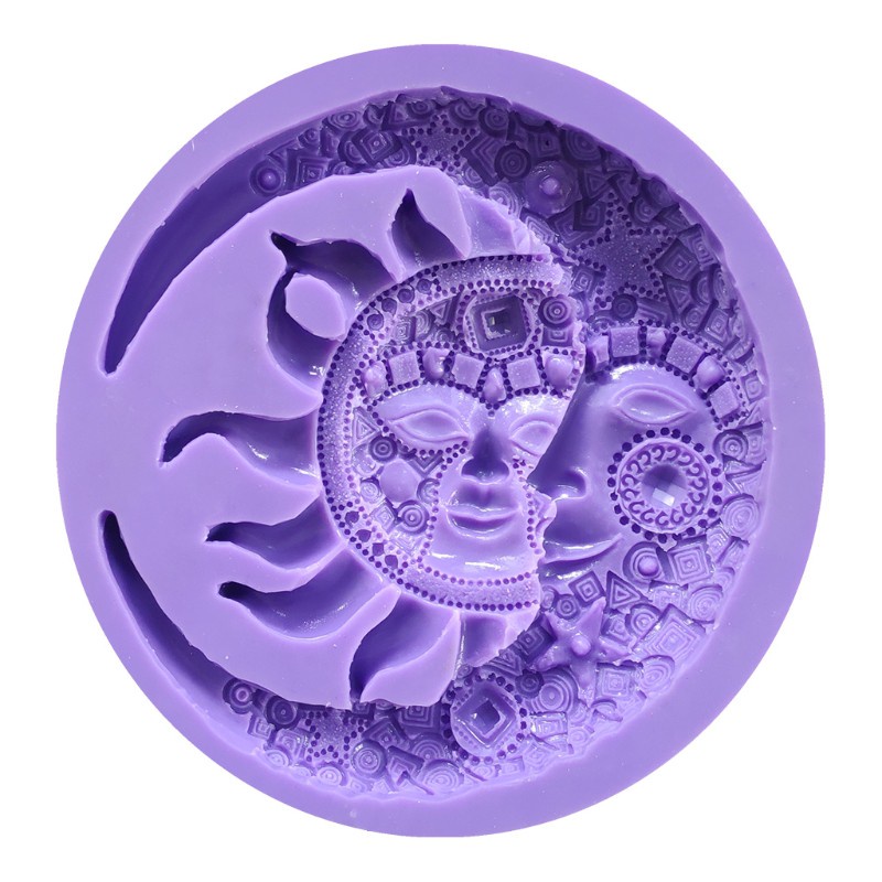 Glitter DIY Resin Mold Suitable for Jewelry Silicone Resin Molds Including European Style Moon Sun Shape Silicone Mold