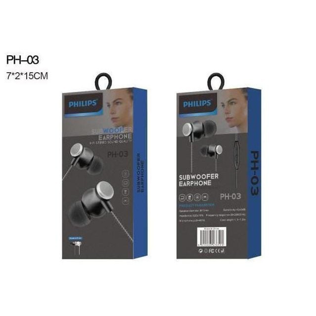 HEADSET HANDSFREE PHILIPS PH03 HF EARPHONE STEREO GROSIR TERMURAH