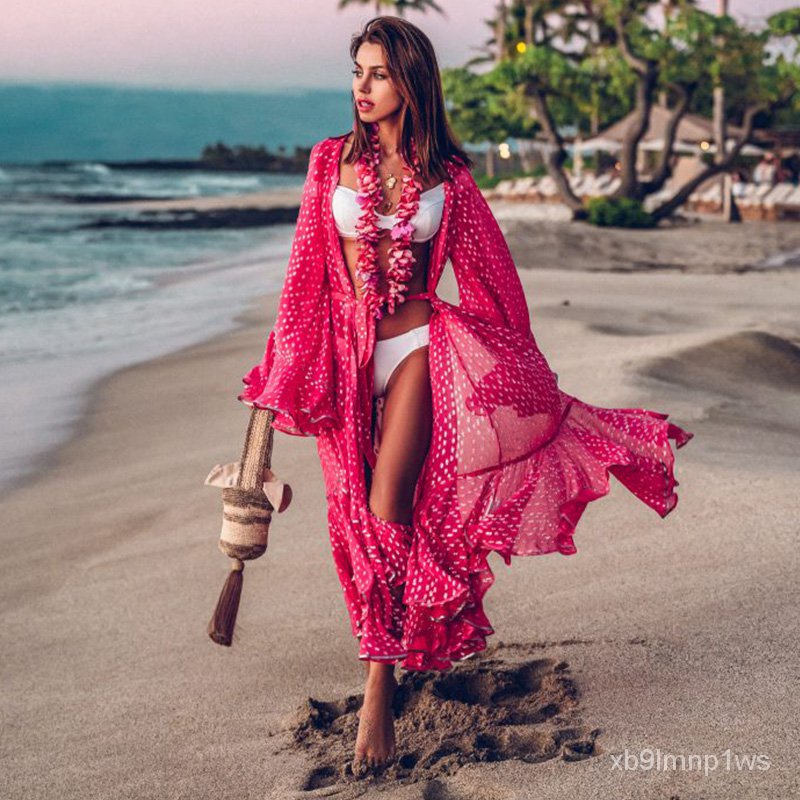 Yasmine Long Outer Cardigan Lace Import busana pantai