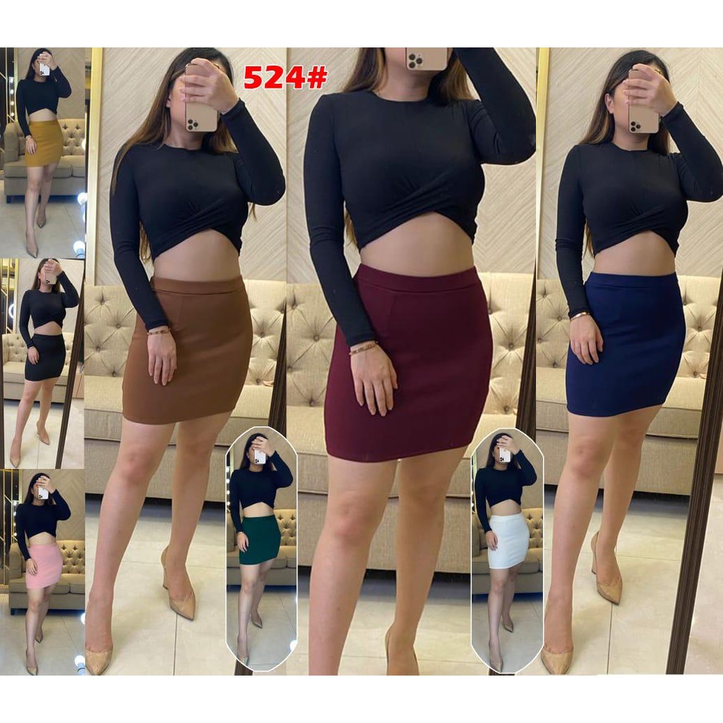 rok mini /rok mini span scuba/fashion rok wanita Jessica Collection 524#