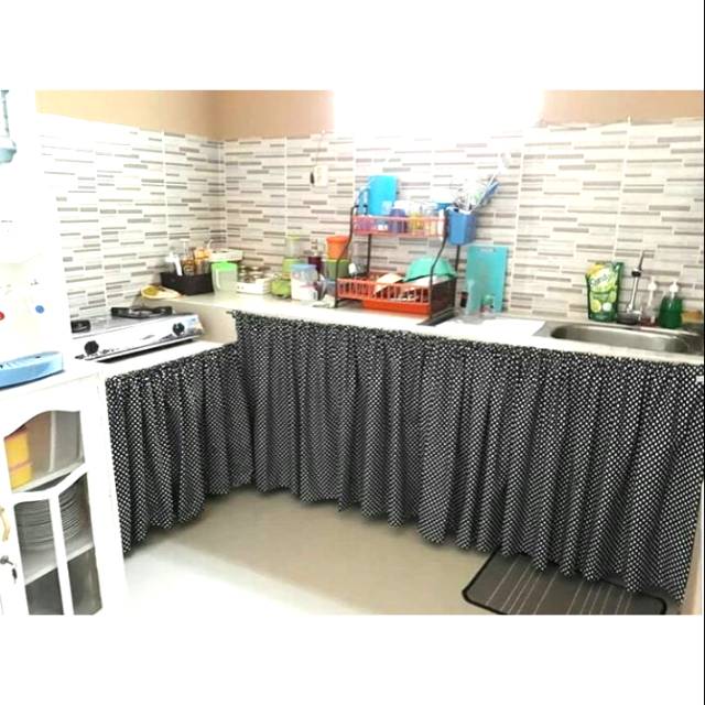 Gorden Kolong Dapur Motif Baby Polkadot | Shopee Indonesia