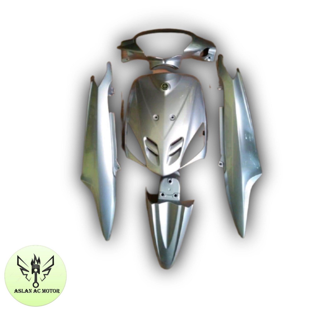 full halus body mio sporty abu-abu silver