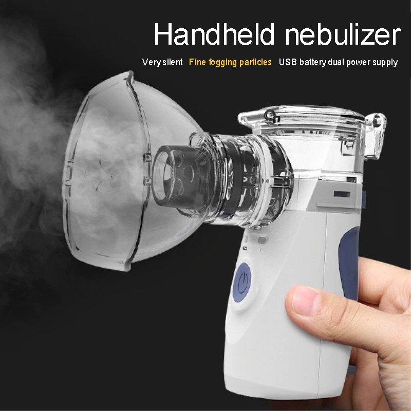 Mall Portable Mesh Nebulizer Inhaler for Asthma Respiratory Vapor Alat Inhalasi Uap