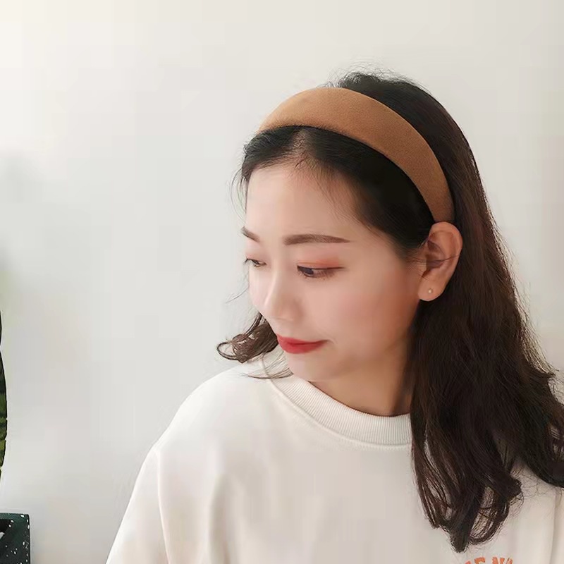 Bando Tebal Wanita Korea Casual Polos - Bandana Rambut Import