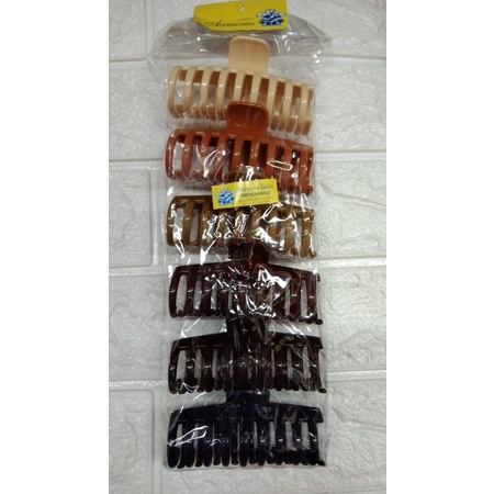 6 pcs jepit rambut model tabung jedai