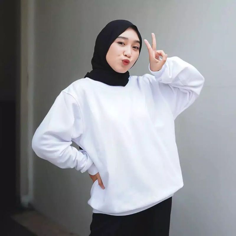 SWEATER WANITA CREWNEX ATASAN WANITA BLUSE POLOS