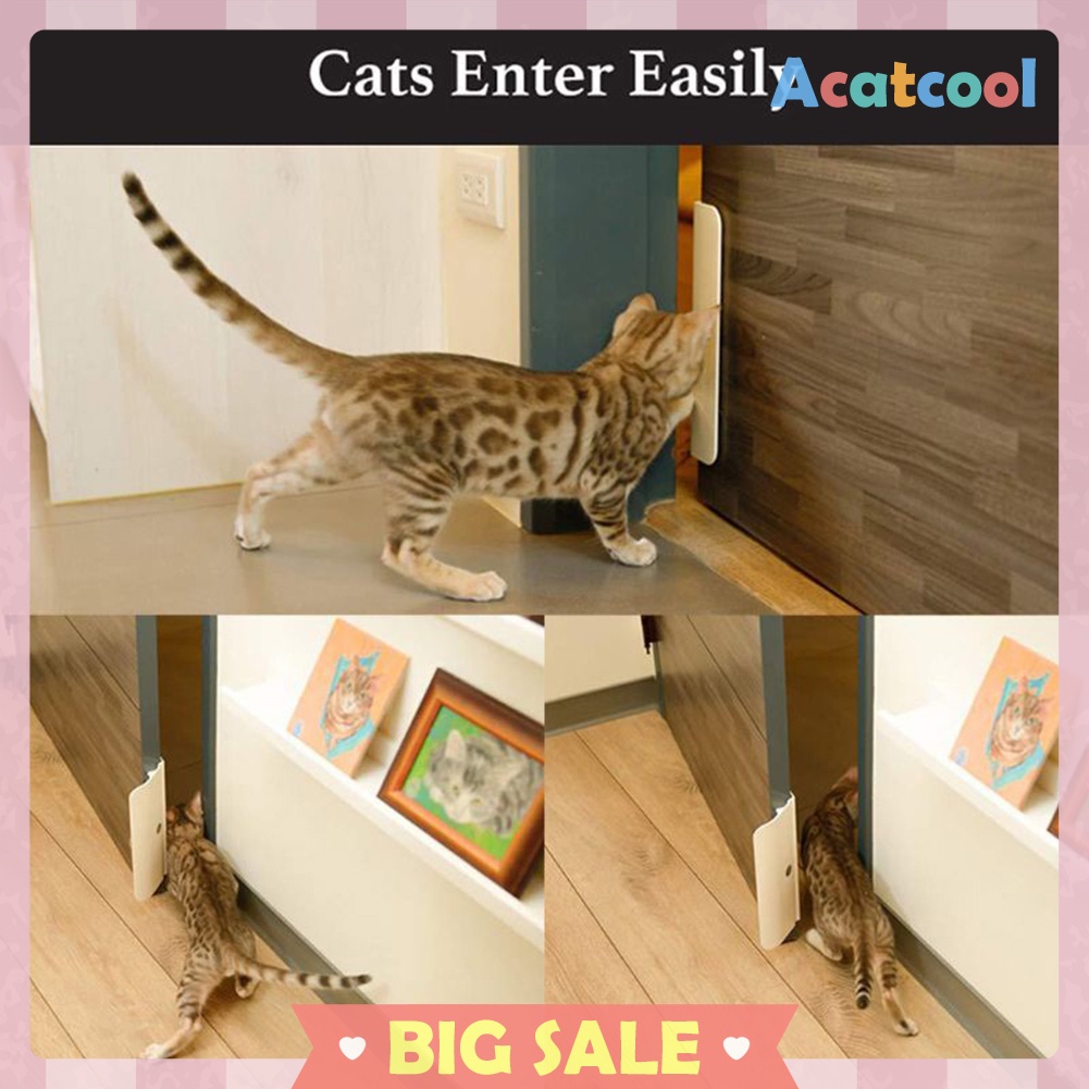 Dog Cat Door Opener Automatical Puppy Kitten ABS Doors Opening Enter Freely