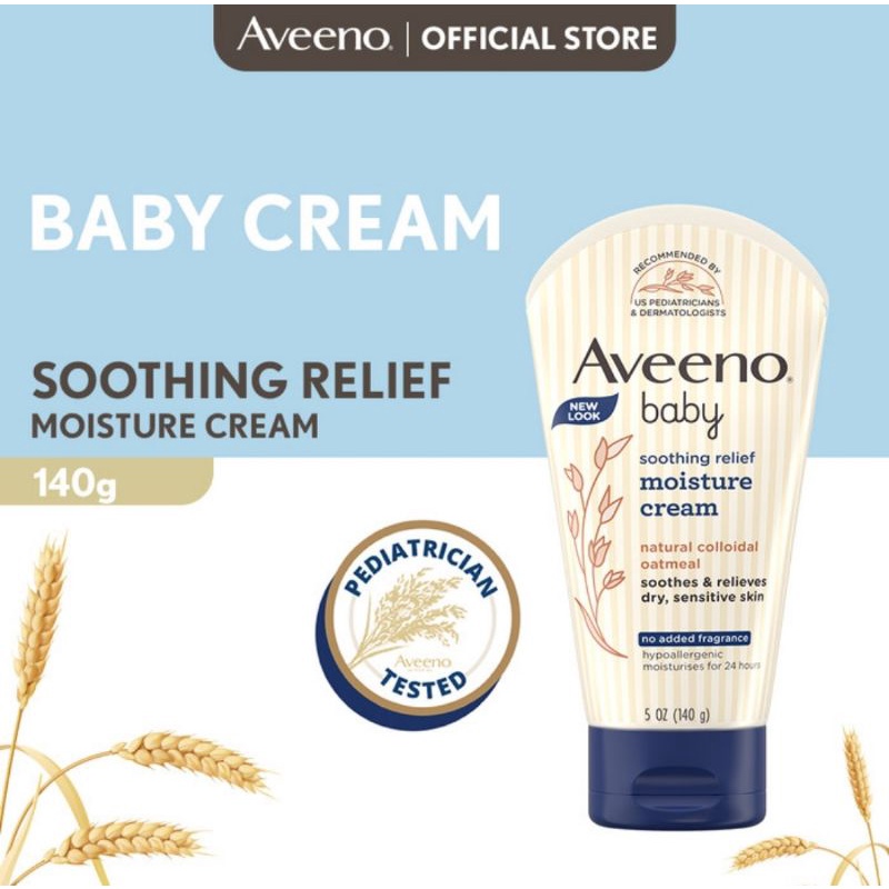 Aveeno Baby Soothing Relief Moisturizing Cream - Krim Pelembab Bayi