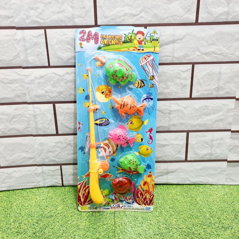 mainan pancingan anak baby shark edukatif - mainan pancing baby shark anak