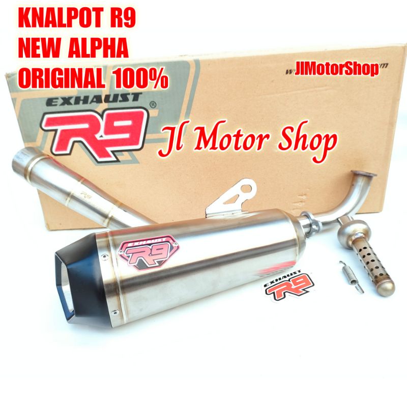 Muffler - Knalpot R9 New NMAX AEROX VARIO PCX ADV Alpha Vespa Primavera Sprint I Get 3V LXV LX Original Not Misano GP H2