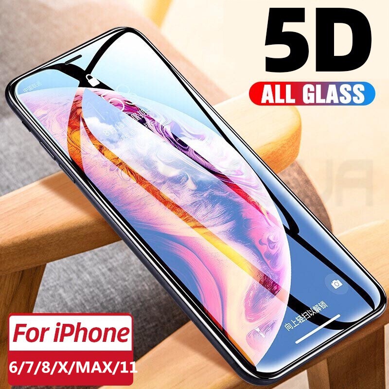 Tempered Glass Full 5D iPhone 14 13 12 11 Pro Max For iPhone X XR XS Max 6 s 7 8 plus Tempered Glass