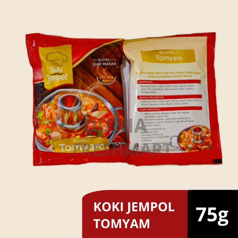 

KOKI JEMPOL bumbu Tomyum 75gr Tomyam