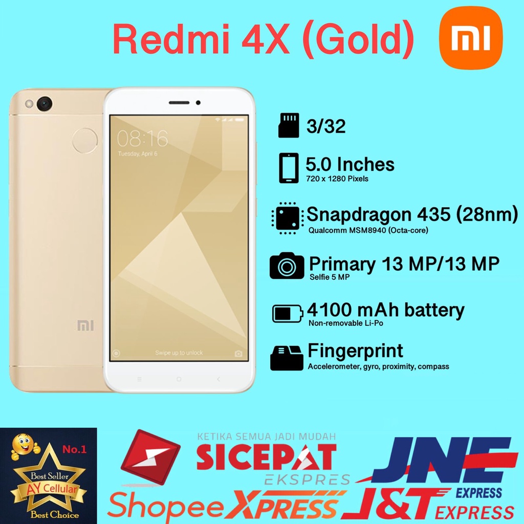 Xiaomi Redmi 4x Ram 2Gb Internal 16GB