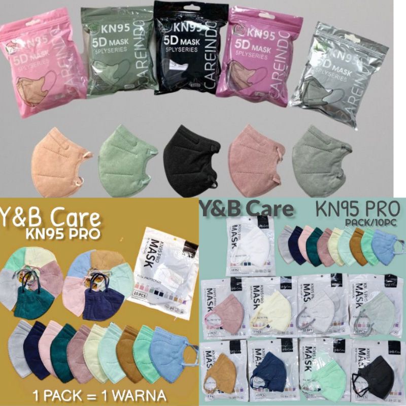 Masker Careindo KN95 isi 10 pc 5 ply KN 95