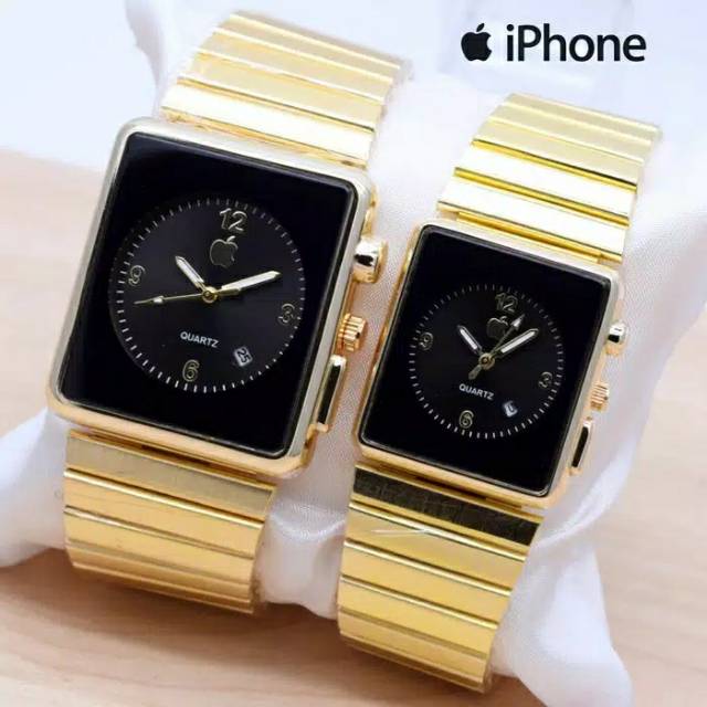 JAM TANGAN COUPLE APPLE WATCH TOUCH RANTAI IPHONE TANGGAL