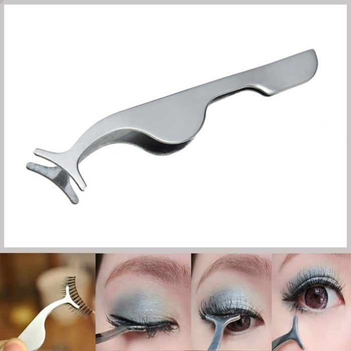 Pinset Bulu Mata Palsu / Fake Eyelash Clip Stainless