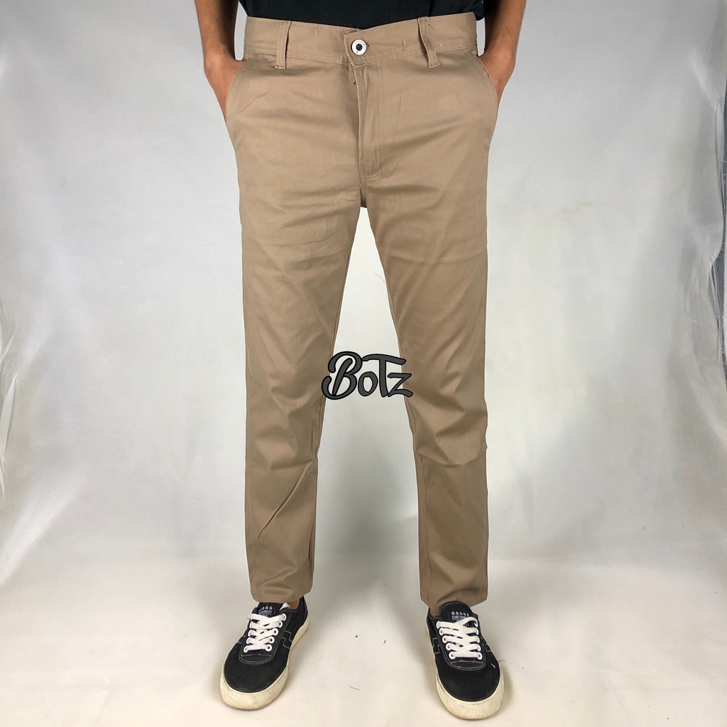 BOTZ Celana Panjang Chino Selvedge Regular Fit (28-45) Chino Long Pants Mocca Regular Fit