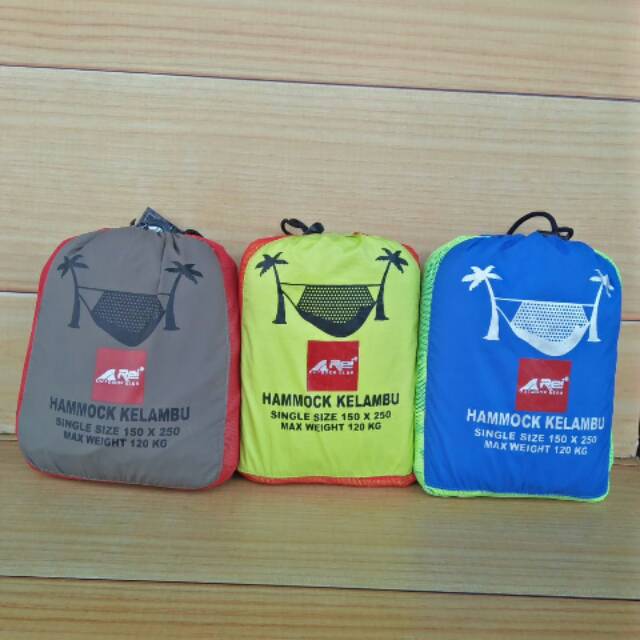 HAMMOCK SINGLE + KELAMBU REI OUTDOOR - HAMMOCK AREI OUTDOORGEAR