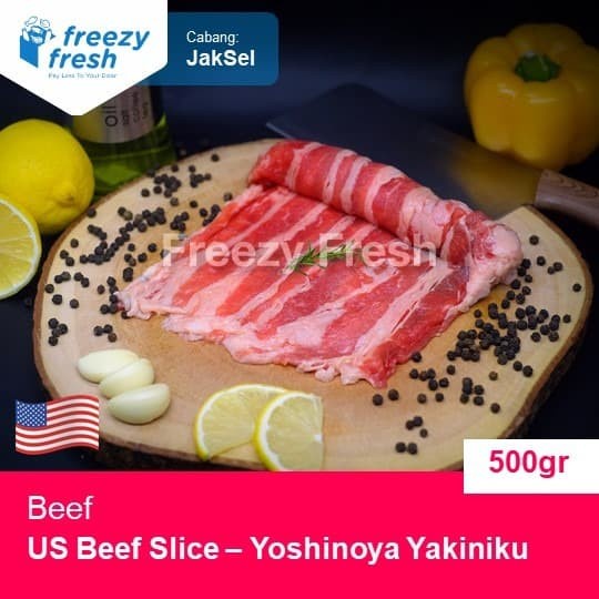 

Daging Sapi Slice Yoshinoya Yakiniku / US Beef Slice 500 Gram