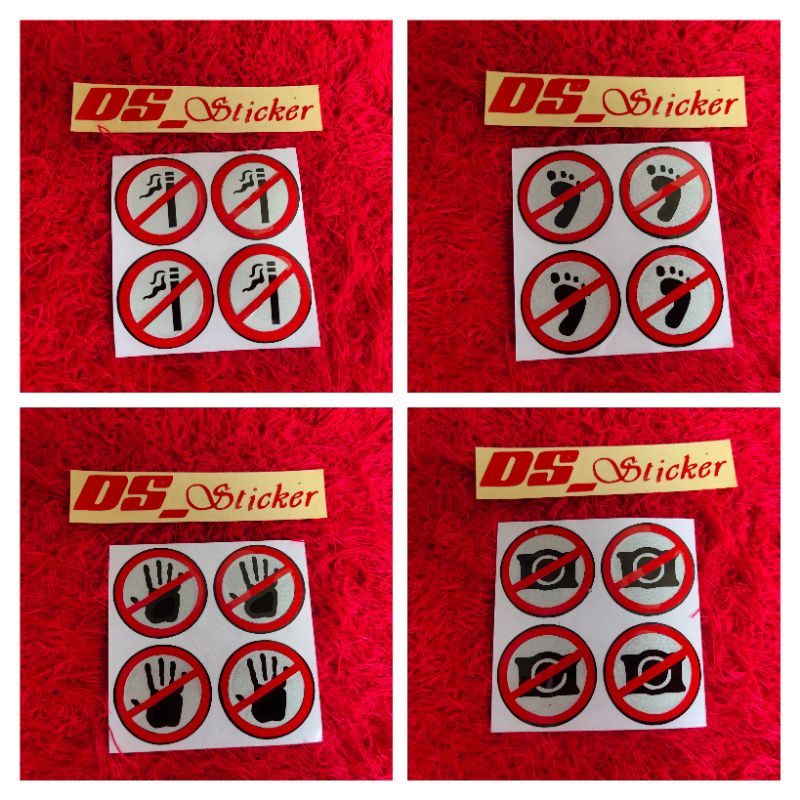 

Sticker Cutting Dilarang isi 4