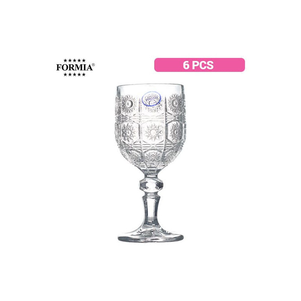 Formia Gelas Crystal Berkaki /6 Pcs