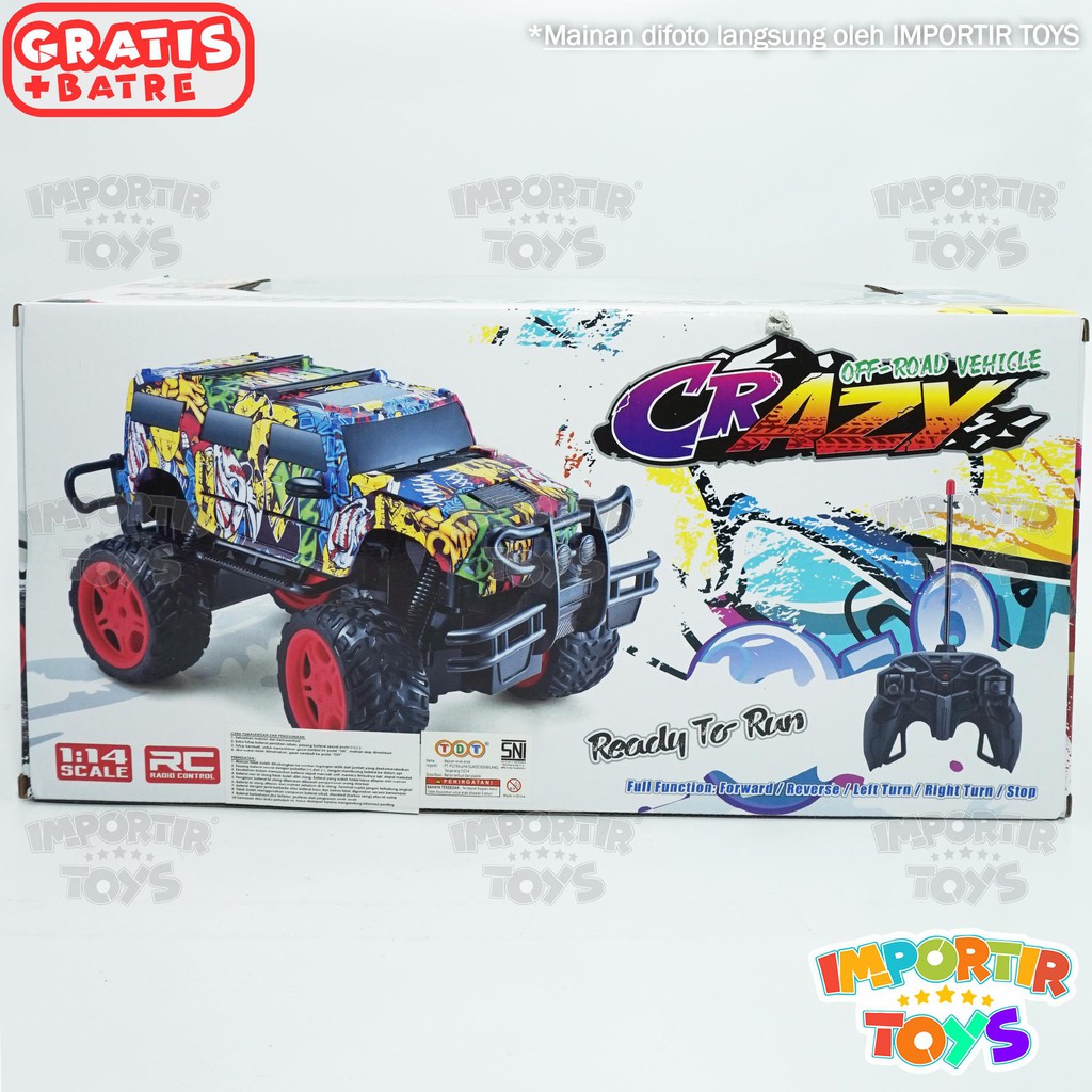 Mobil Remote Control Mainan Jumbo Off-Road Motif Graffiti Keren