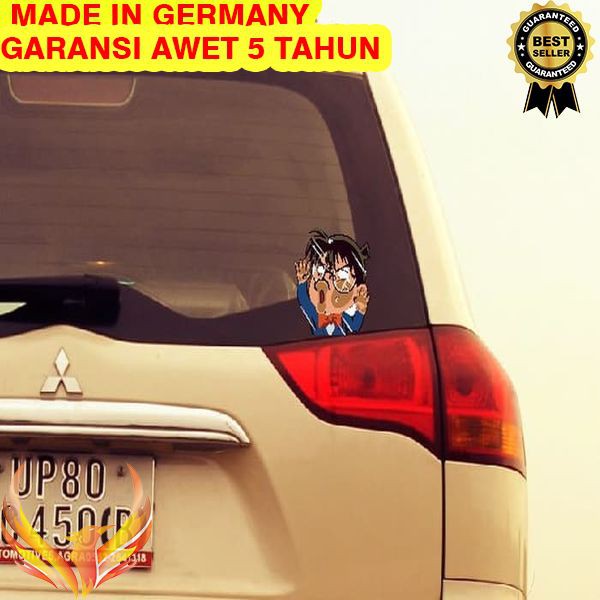 TERMURAH Car Sticker Conan Hit the Glass Stiker Tabrak Kaca Mobil Laptop Motor Phoenix Star