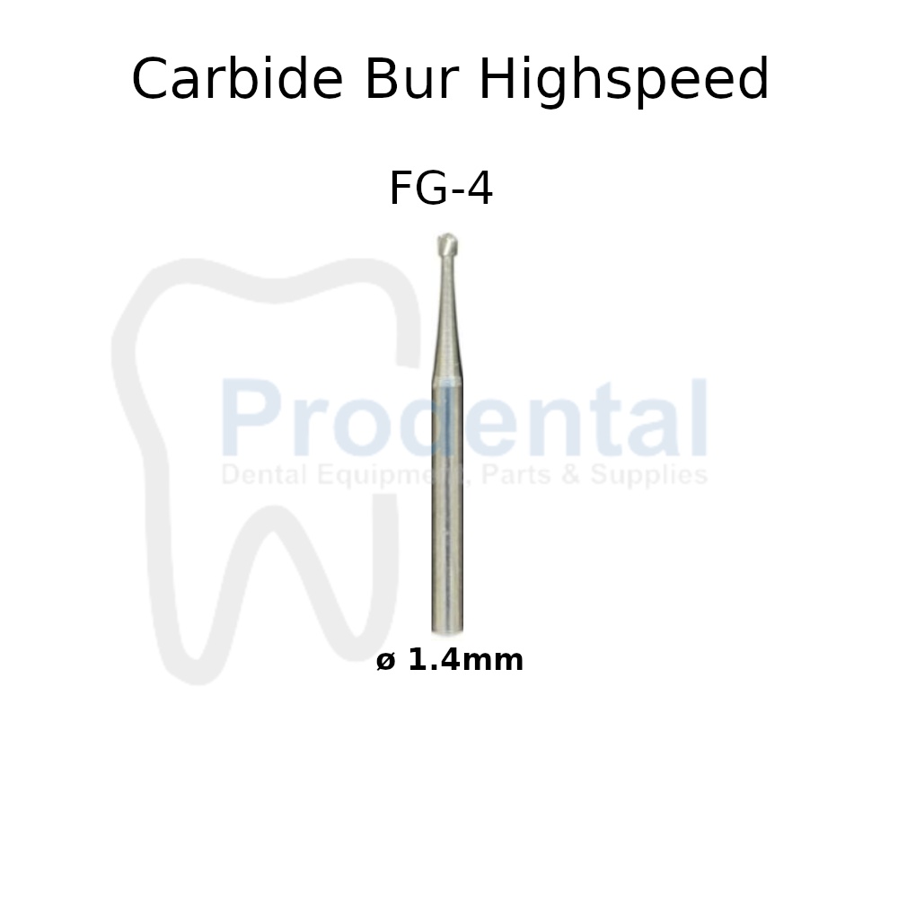 Bur tulang carbide tungsten bur gigi metal highspeed round fissure FG4